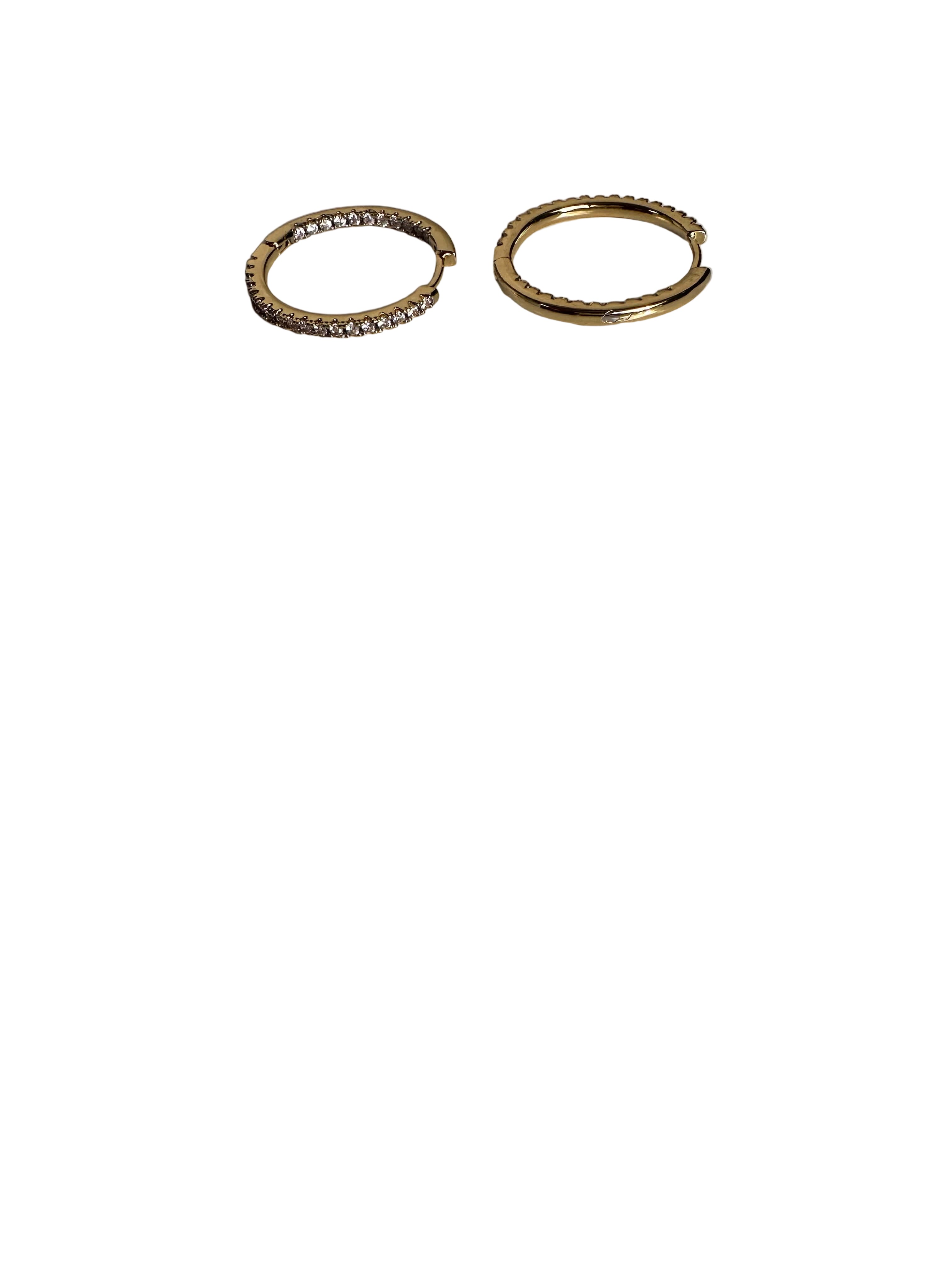 Velina Creolen mit Steincgen Seitenansicht