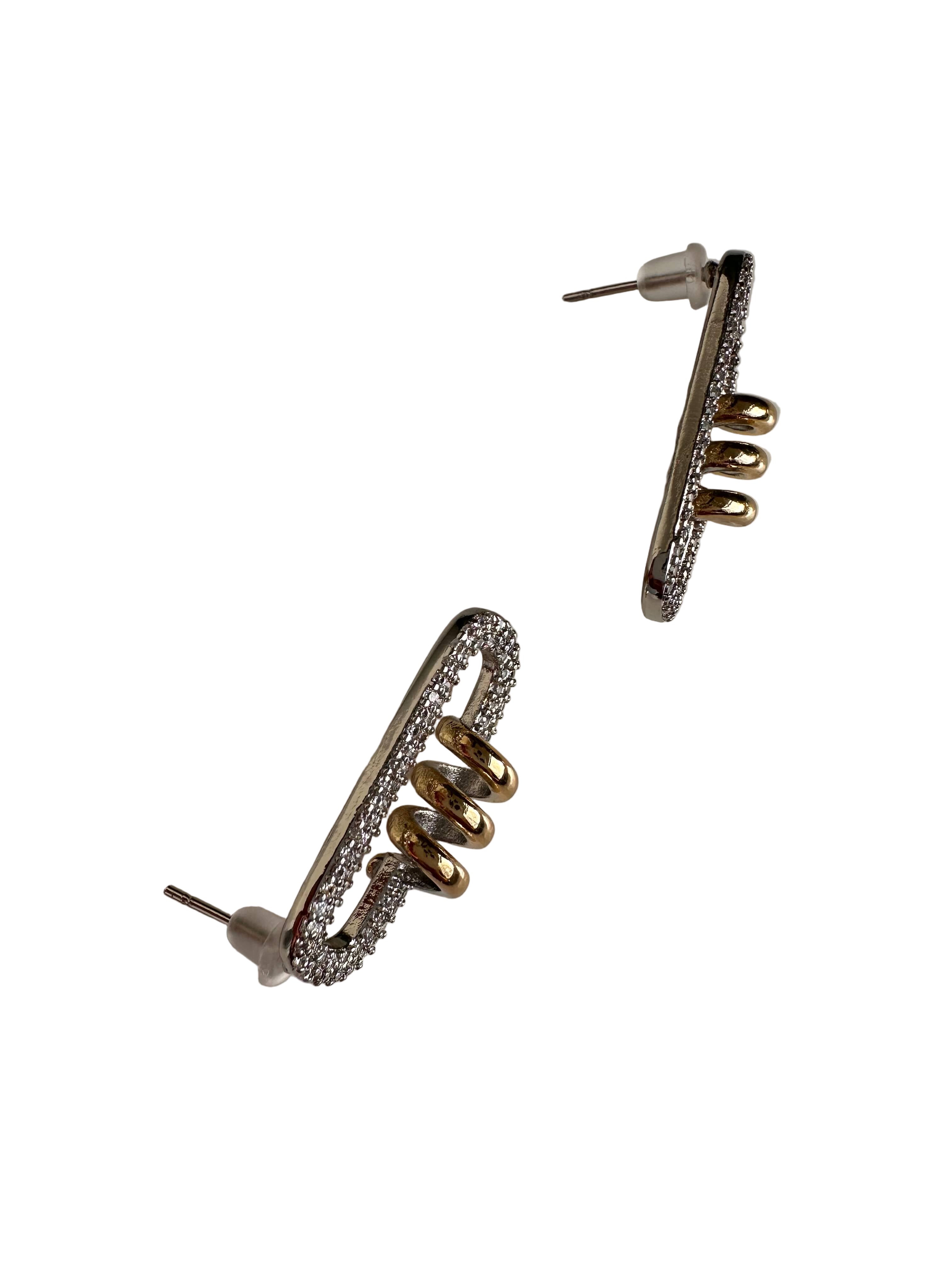 Alina Stecker Silber-gold Seitemansicht