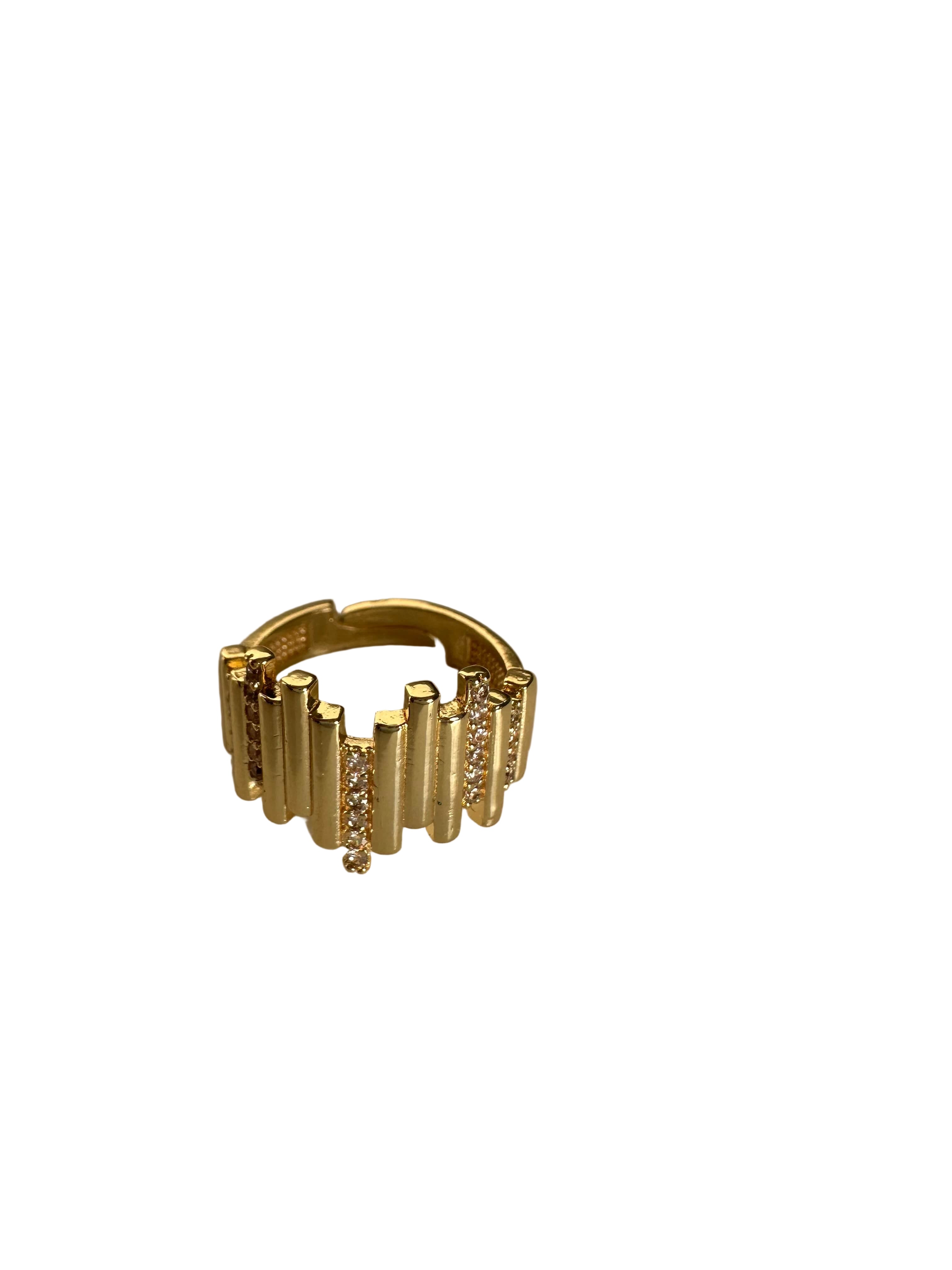 Siora Ring gold Vorderansicht