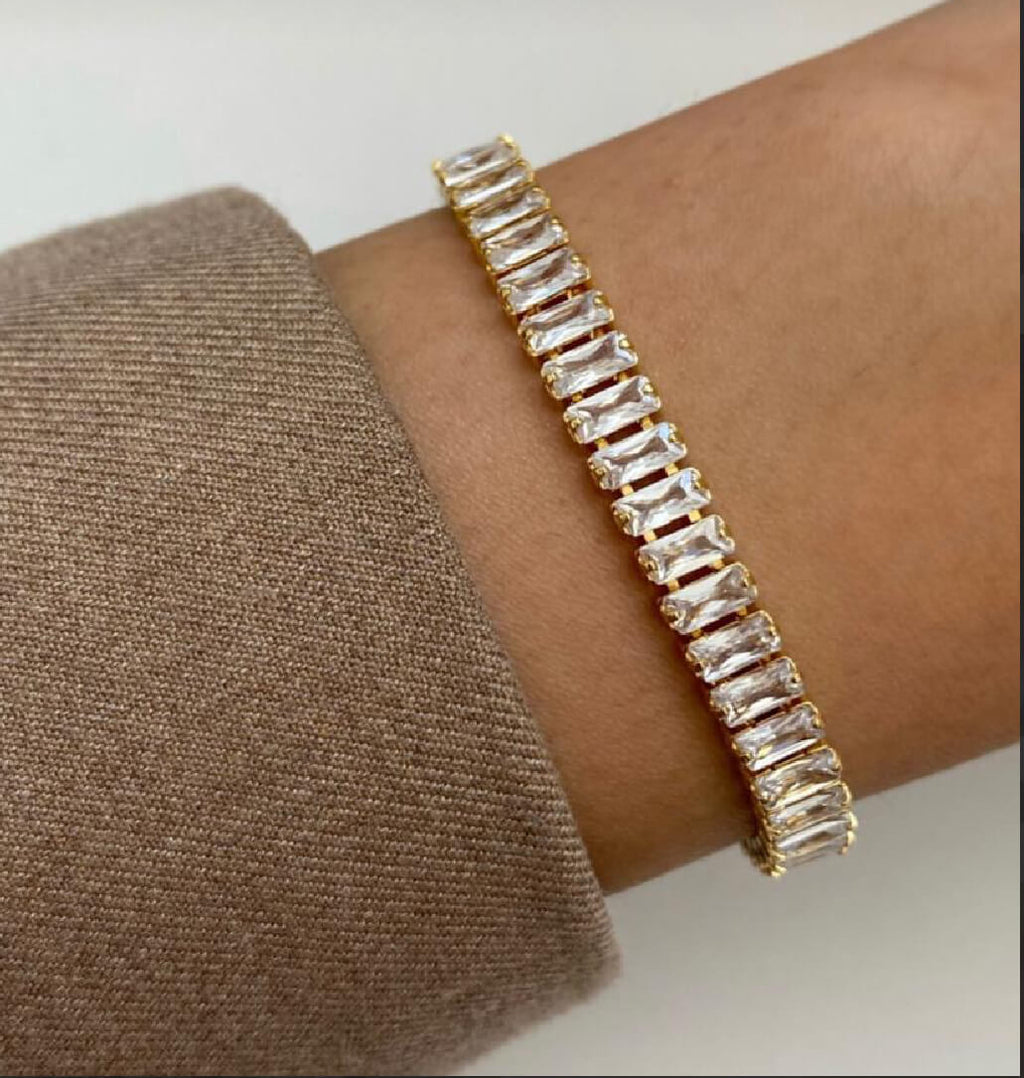 Tennisarmband Gold mit Zirkonia – elegantes Damenarmband